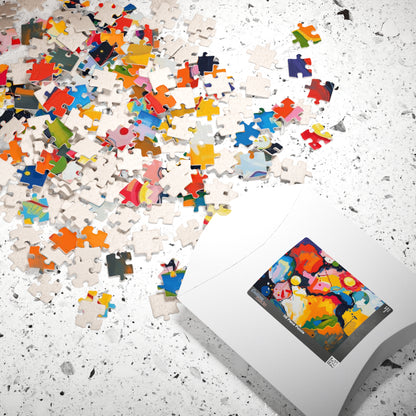 Vibrant Art Abstract Puzzle, Colorful Jigsaw Puzzle for Adults Puzzle The Puzzle Chest