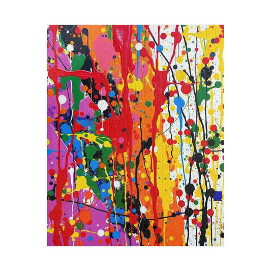 Colorful Abstract Art Puzzle for Family Activity or Solo Fun, Creative Puzzle Lover Gift for Adults, Mental Exercise for Seniors 520 pcs (Vertical) Puzzle The Puzzle Chest