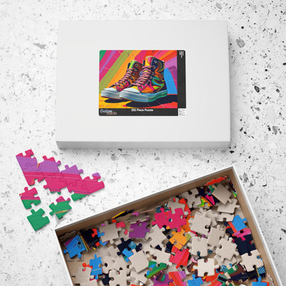 Colorful Converse Shoes Puzzle - Fun Pop Art Jigsaw for Shoe Lovers, Great Gift for Birthdays, Family Game Night, Creative Hobby Puzzle The Puzzle Chest