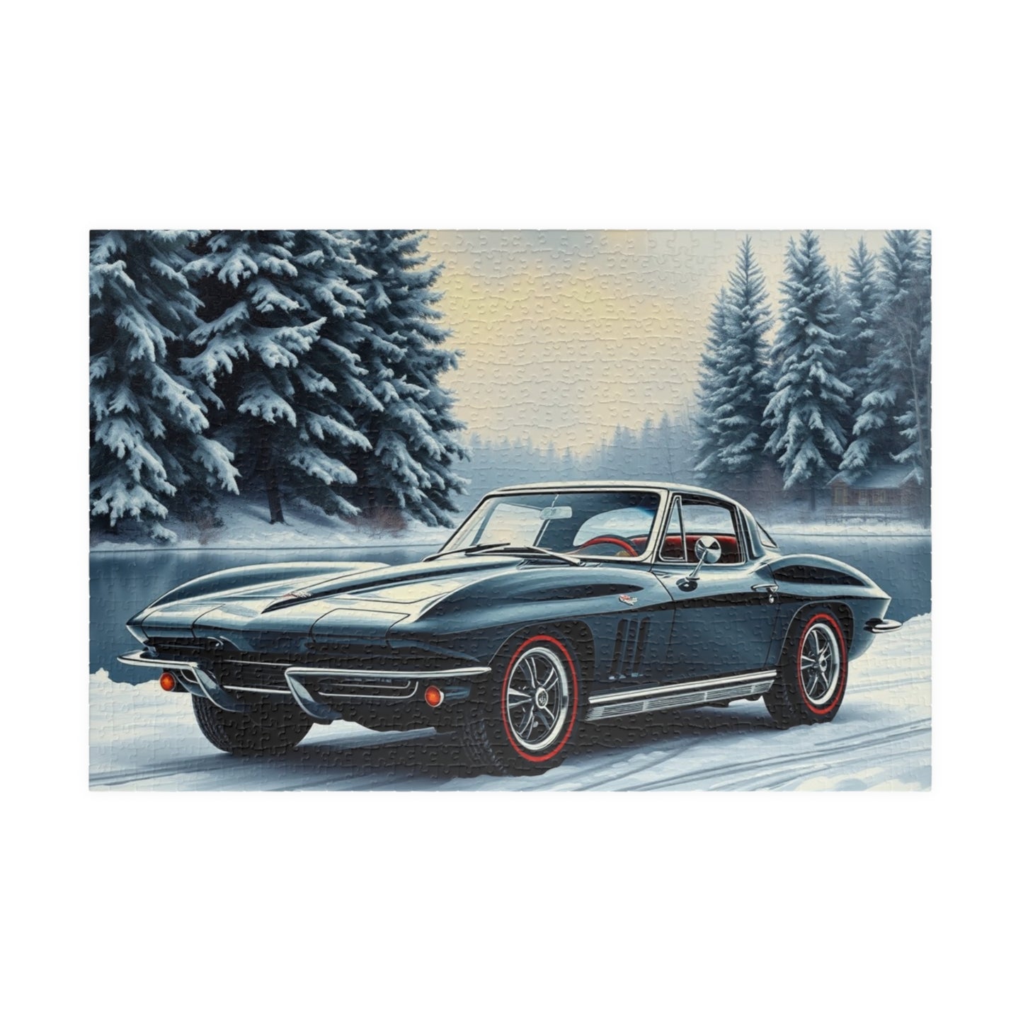 Vintage Car Puzzle Classic 1963 Retro Automobile Friend Gift for Car Lovers 1014 pcs (Horizontal) Puzzle The Puzzle Chest