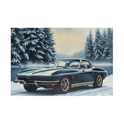 Vintage Car Puzzle Classic 1963 Retro Automobile Friend Gift for Car Lovers 1014 pcs (Horizontal) Puzzle The Puzzle Chest