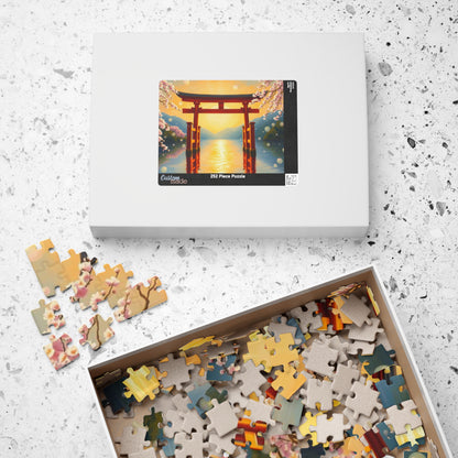 Japanese Torii Gate Jigsaw Puzzle, Mindfulness Activity for Adult, Gift Ideas for Friends, Family Bonding Home Entertainment, Relaxing Hobby