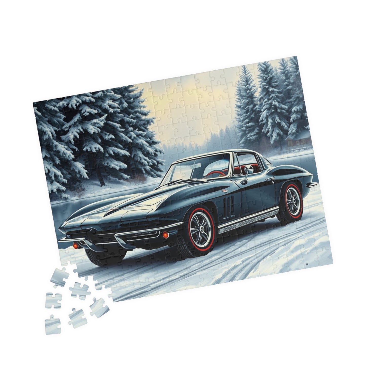 Vintage Car Puzzle Classic 1963 Retro Automobile Friend Gift for Car Lovers Puzzle The Puzzle Chest