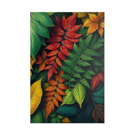 Chaotic Autumn Leaves Jigsaw Puzzle - Colorful Nature Scene, Family Game Night, Cozy Gift for Plant Lover Creative Hobby 1014 pcs (Vertical) Puzzle The Puzzle Chest