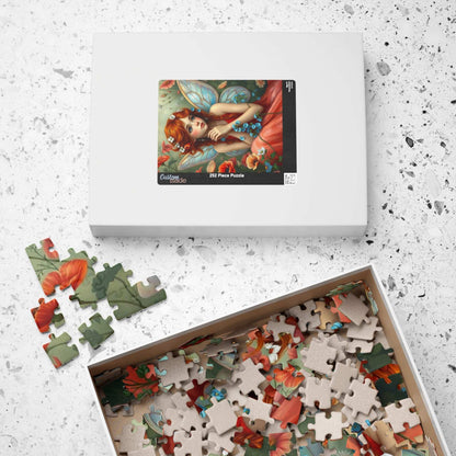 Auburn Flower Fairy Puzzle - Summer Garden Fantasy Jigsaw with Wildflowers, 110-1014 Piece Puzzle Lover Gift for Mindful Family or Solo Fun