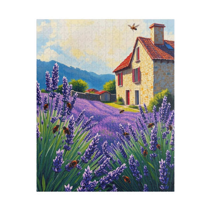 Lavender Field Puzzle, Tranquil Landscape Jigsaw, Gift for Nature Lovers, Home Decor, Family Activity, 110-1014 Pieces 520 pcs (Vertical) Puzzle The Puzzle Chest