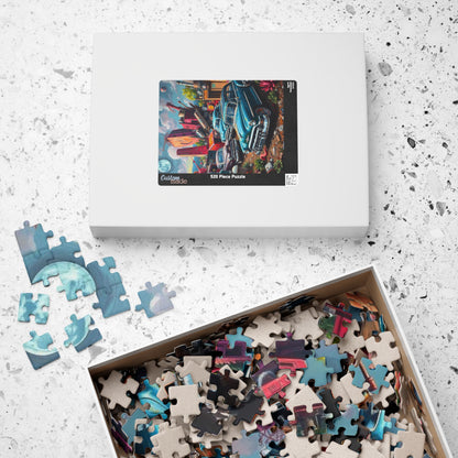 Vintage Car Jigsaw Puzzle - Retro Automobile Artwork, Nostalgic Vehicle Puzzle The Puzzle Chest