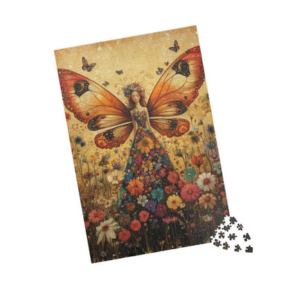 Butterfly Fairy Floral Dress Puzzle | Fantasy Jigsaw Puzzle 1014 pcs (Vertical) Puzzle The Puzzle Chest