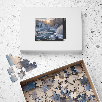 Niagara Falls Winter Landscape Puzzle, 110-1014 Piece, Famous Historical Landmark Jigsaw Game, Creative Activity for Puzzle Lover, Giftable Puzzle The Puzzle Chest