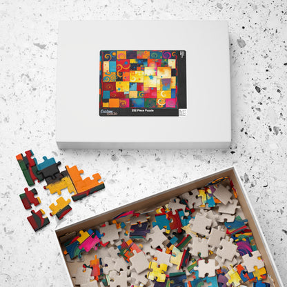 Colorful Abstract Puzzle - Modern Art Tabletop Jigsaw Game Puzzle The Puzzle Chest