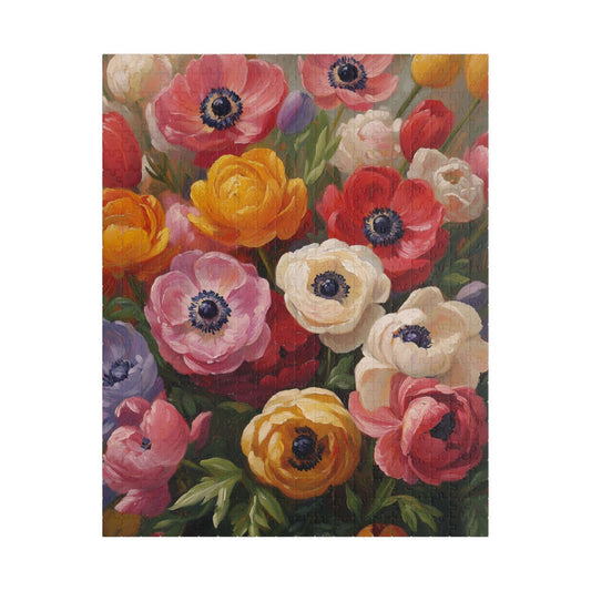 Colorful Anemone Bouquet Puzzle | Floral Jigsaw 110-1014 Pieces