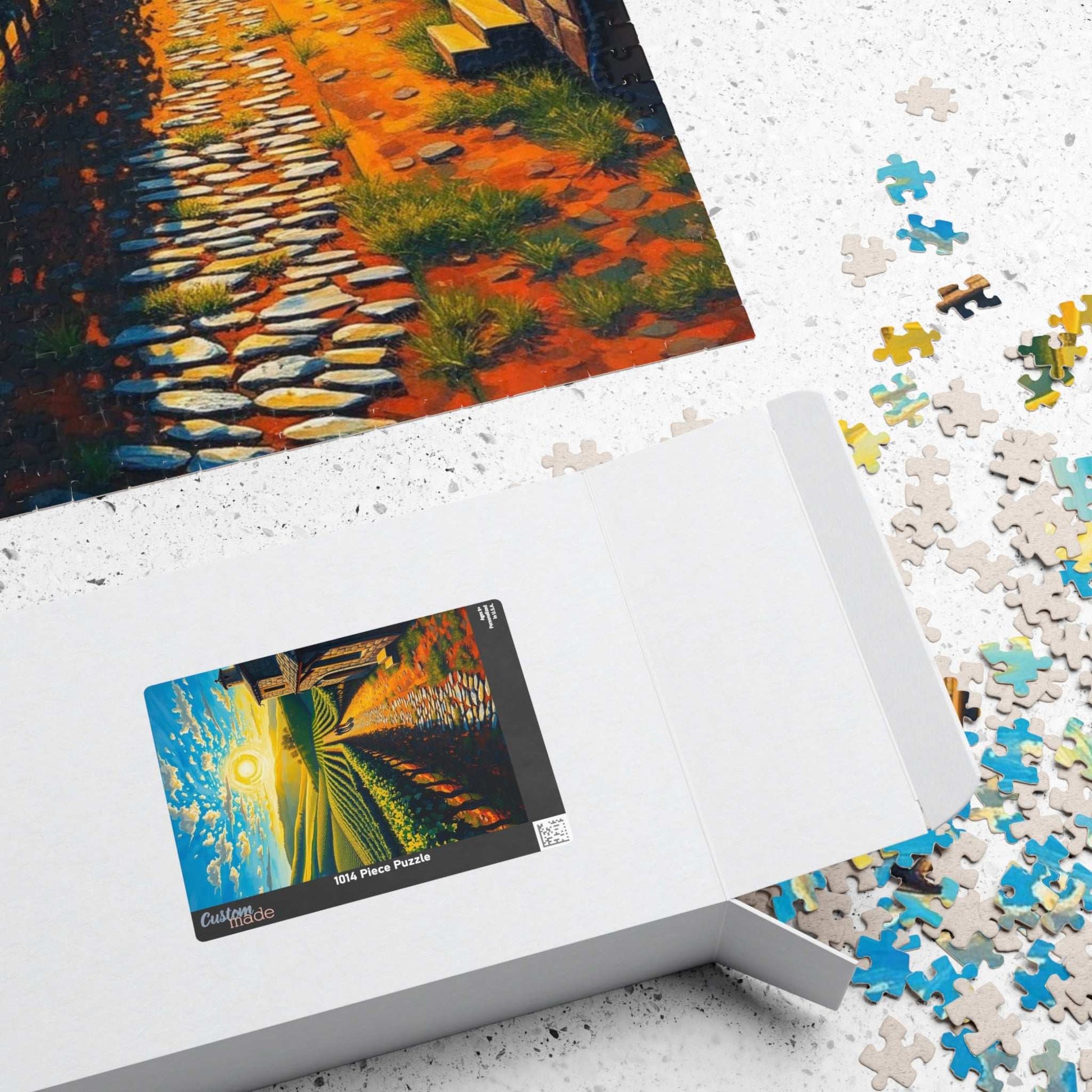 Scenic Vineyard Puzzle, Nature Puzzle, Sunset Jigsaw, Family Activity, Gift for Puzzle Lovers Puzzle The Puzzle Chest