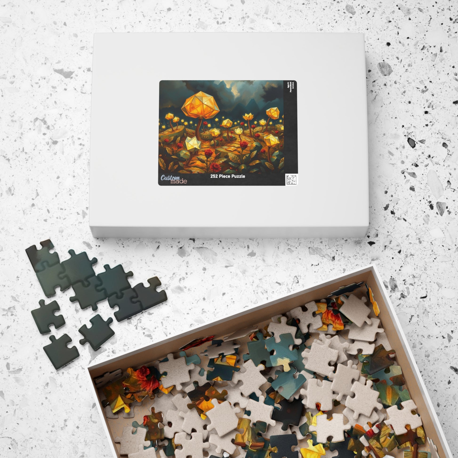 Magical Floral Jigsaw Puzzle - 110, 252, 520, 1014-piece, Perfect for Family Game Night, Gift for Art Lover, Fun Home Entertainment, Mindful Puzzle The Puzzle Chest