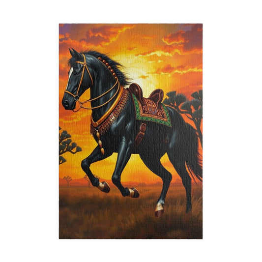 Majestic Horse Puzzle, Equestrian Art Jigsaw, Friend Gift for Horse Lovers, Family Fun Activity, Home Entertainment, Brain Teaser 1014 pcs (Vertical) Puzzle The Puzzle Chest