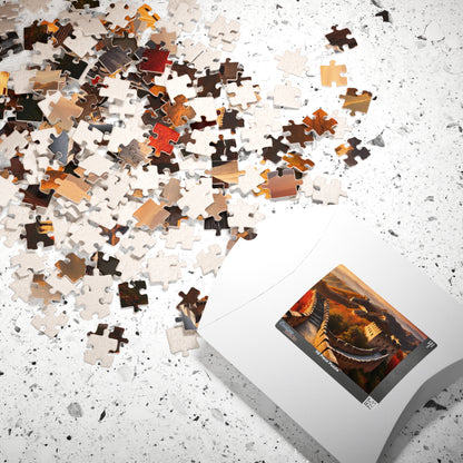 Great Wall of China Jigsaw Puzzle, Autumn Nature Landscape Tabletop Game, Puzzle Enthusiasts History Lovers, Fun Family Activity Game Night Puzzle The Puzzle Chest