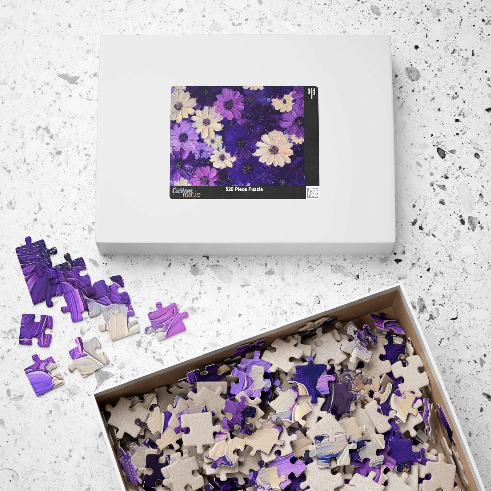 Purple Daisy Floral Puzzle 110-1014 Piece | Floral Jigsaw Puzzle