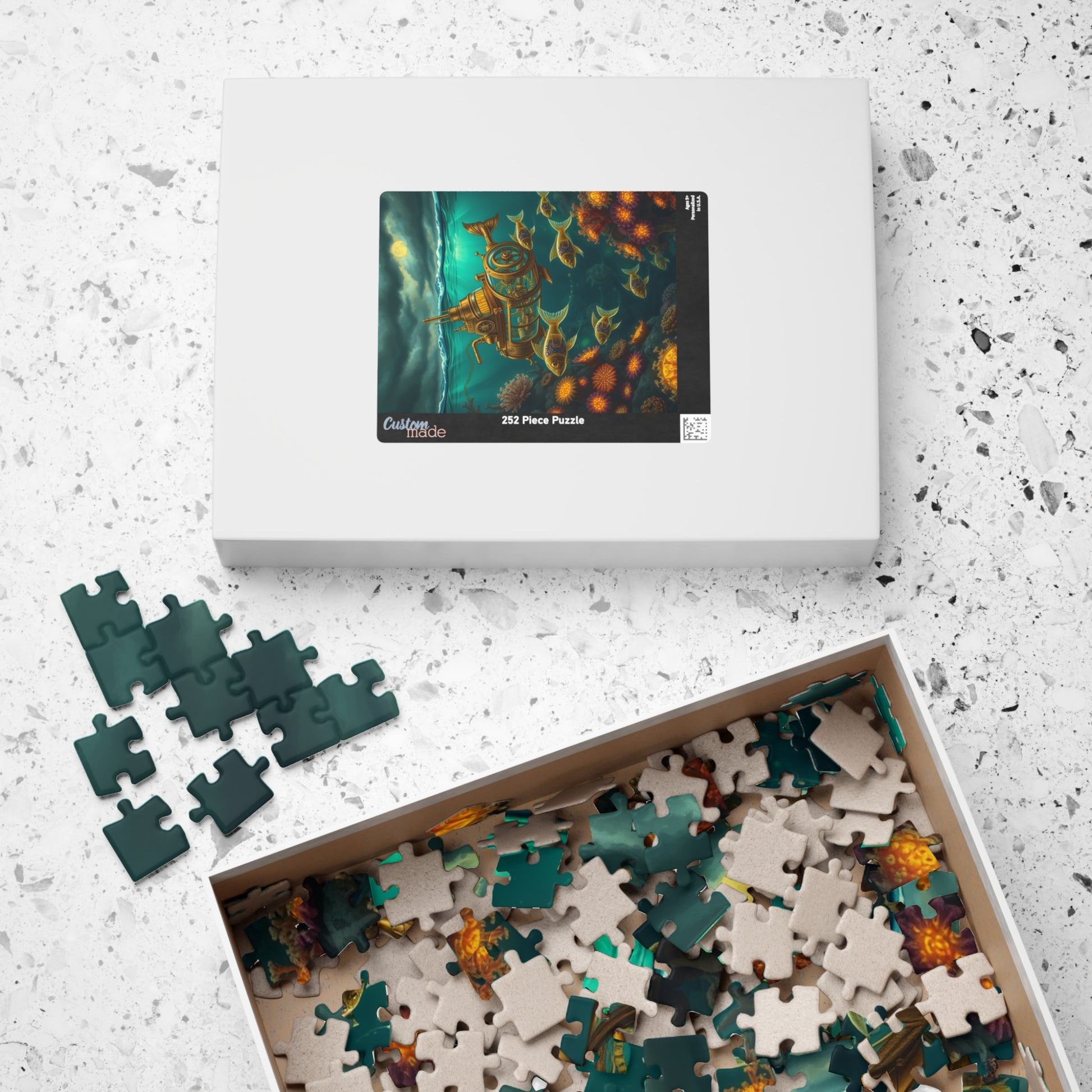 Steampunk Underwater Adventure Puzzle - 110 to 1014 Pieces, Perfect Gift for Ocean Lovers, Family Fun, Game Nights, Educational Play Puzzle The Puzzle Chest