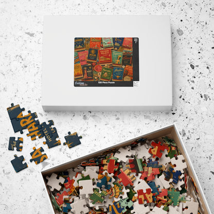 Vintage Las Vegas Matchbook Puzzle | Retro Casino Memorabilia Jigsaw | Classic Strip Neon Nostalgia Puzzle The Puzzle Chest