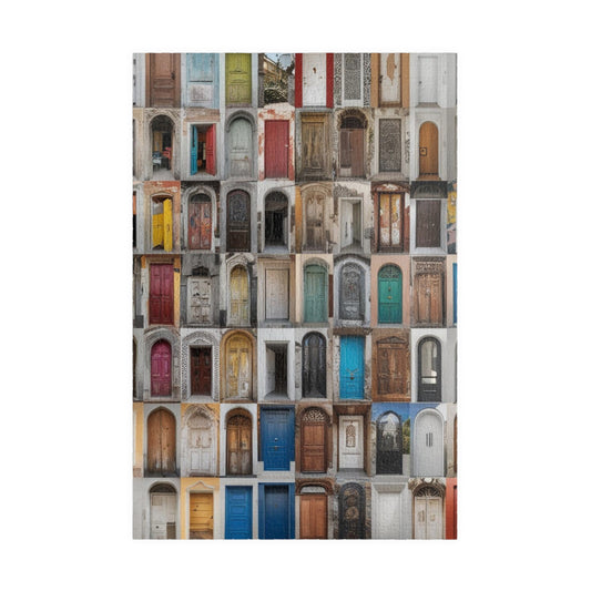 Colorful Doors Jigsaw Puzzle for Adults - Collage Design, Fun Solo Activity, Family Bonding Time, Puzzle Lover Gift for Friends, Mental Exercise 1014 pcs (Vertical) Puzzle The Puzzle Chest