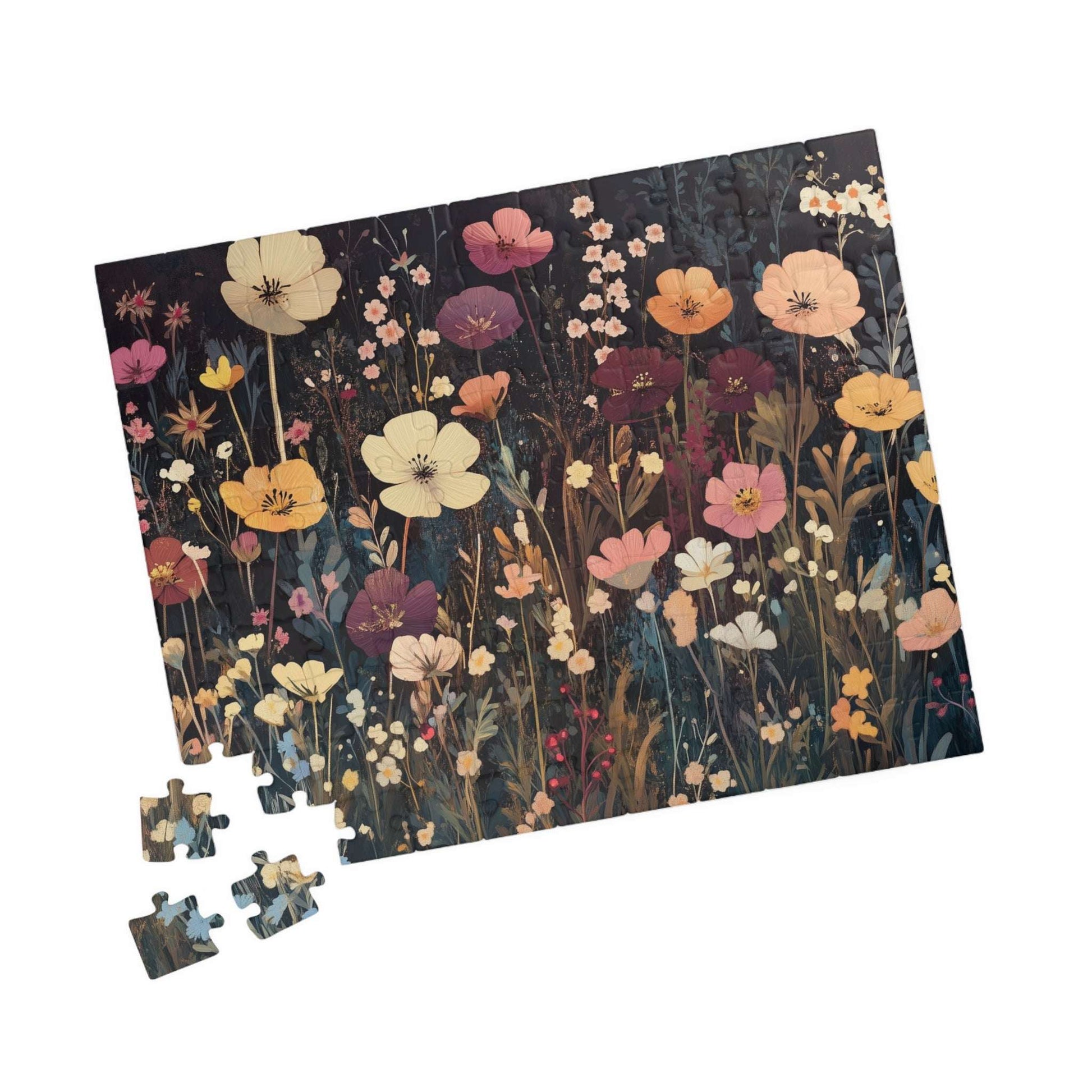 Wildflower Meadow Jigsaw Puzzle — Floral Art Puzzle
