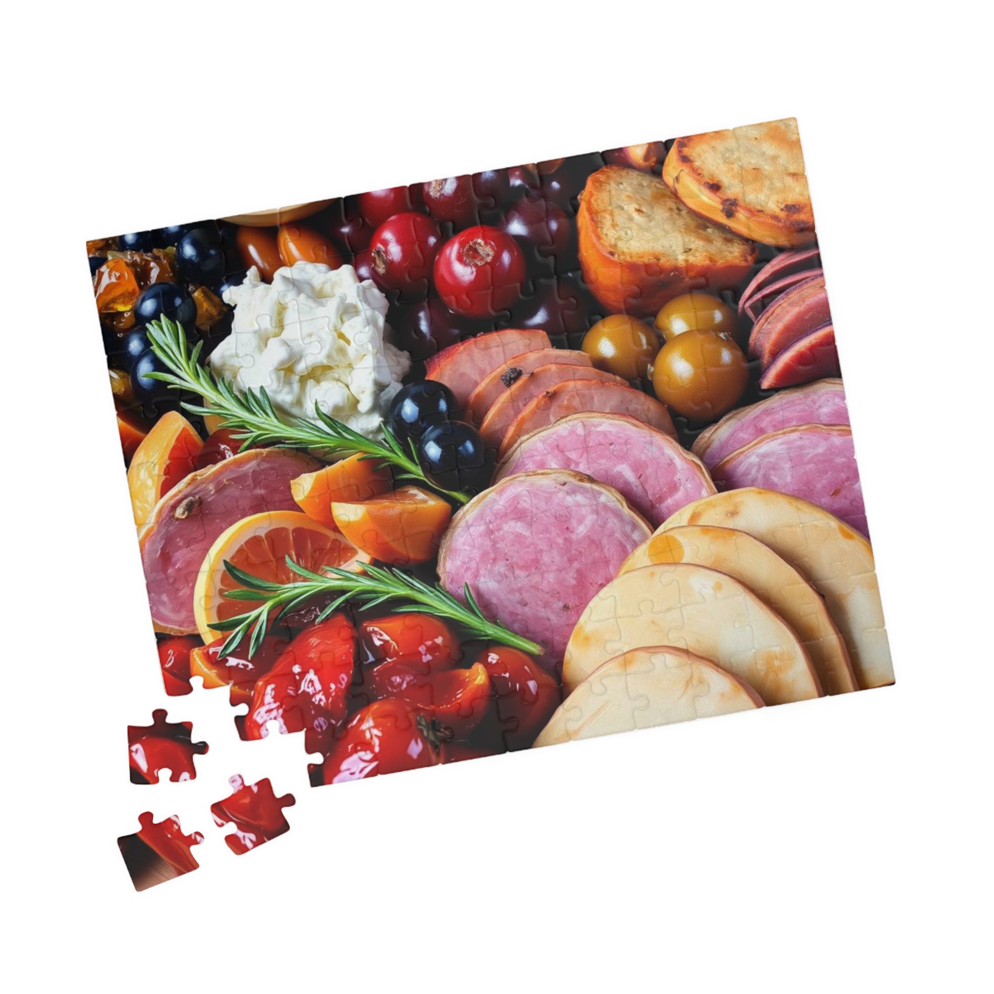 Gourmet Food Puzzle, Fun Family Activity, Foodie Gift, Home Decor Puzzle, Unique Puzzle Gift for Food Lovers, Puzzle for Game Night Puzzle The Puzzle Chest