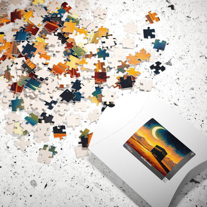 Islamic Jigsaw Puzzle - Kaaba Desert Oasis | Perfect for Family Game, Gift for Friend Muslim, Relaxation Home Entertainment, or Celebrations