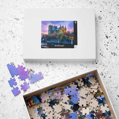 Notre Dame Cathedral Puzzle - Jigsaw of Gothic Church in Paris France, Historic Landmark Puzzle The Puzzle Chest