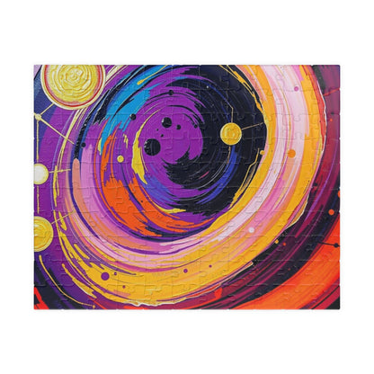 Cosmic Swirl Abstract Puzzle, Space Art Jigsaw Game, Celestial Puzzle, Gift for Astronomy Lover, Family Game Night, Home Decor, Brain Teaser 110 pcs (Horizontal) Puzzle The Puzzle Chest