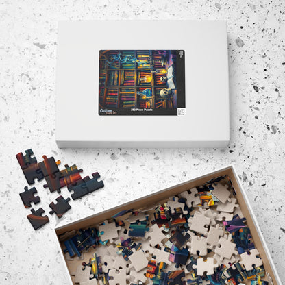 Mystical Library Puzzle - 110-1014 Piece Halloween Jigsaw Game Perfect for Cozy Nights, Gift for Book Lovers, Family Fun, Brain Teaser