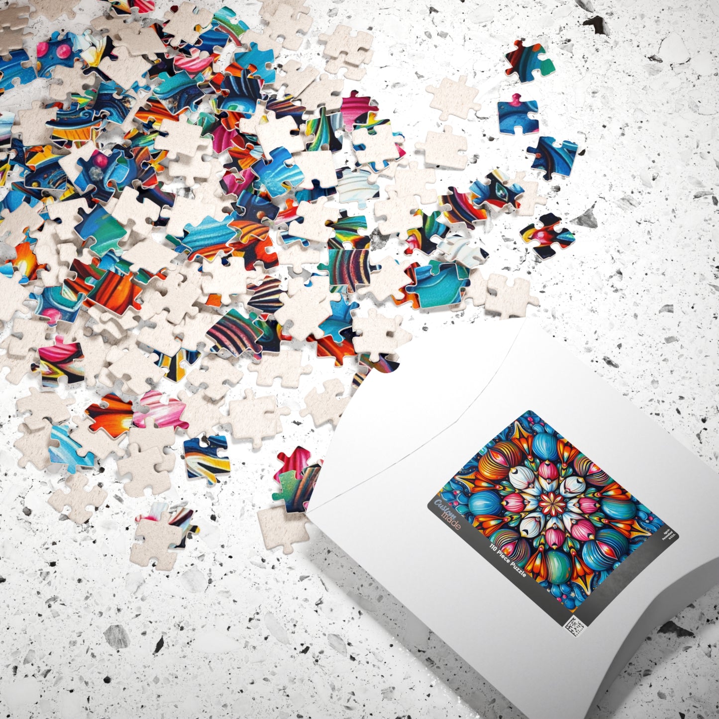 Colorful Mandala Puzzle - Abstract Art Jigsaw Game for Adults Puzzle The Puzzle Chest