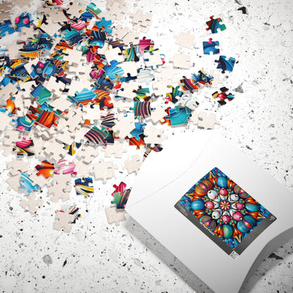 Colorful Mandala Puzzle - Abstract Art Jigsaw Game for Adults Puzzle The Puzzle Chest