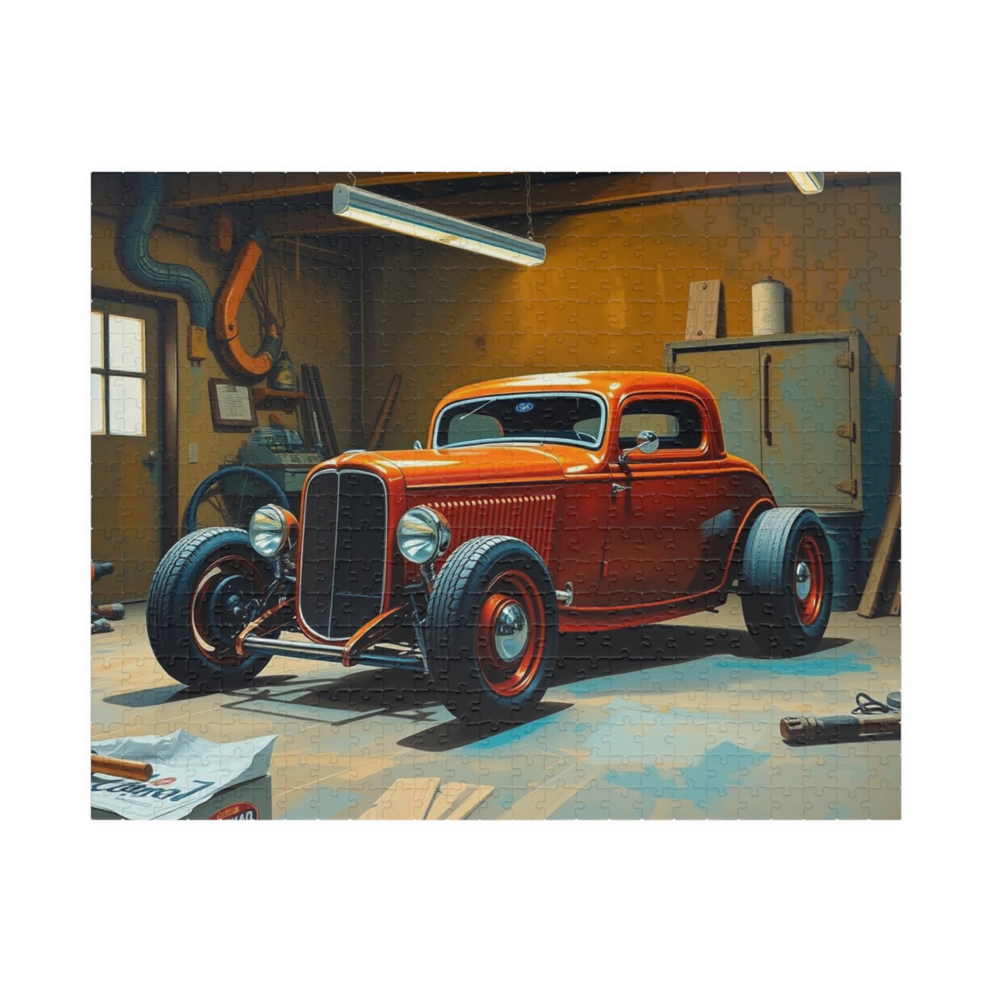 Vintage Car Puzzle - 1932 Deuce Coup, Retro Auto Jigsaw Game, Classic Car Art 520 pcs (Horizontal) Puzzle The Puzzle Chest