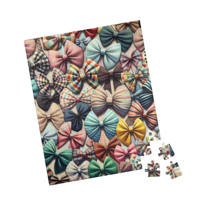 Pastel Coquette Bows Jigsaw Puzzle, 110-1014 Piece Family Fun Game, Calming Hobby, Best Unique Gift Idea, Home Entertainment Hobby Puzzle The Puzzle Chest