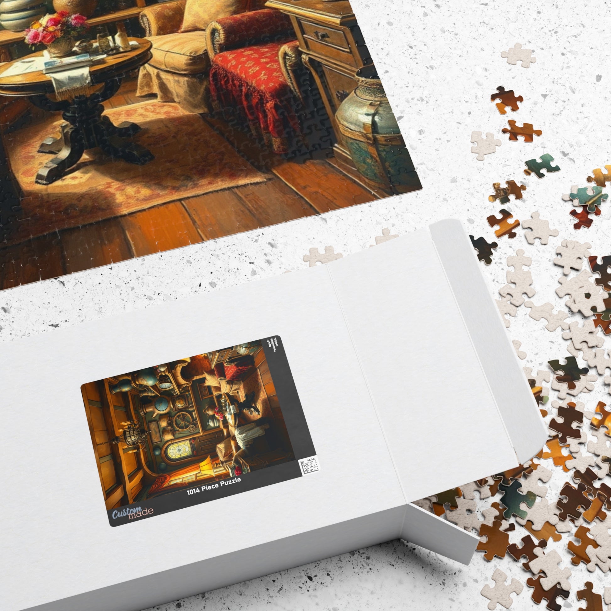 Steampunk Cozy Home Puzzle - 110, 252, 520, 1014-piece, Relaxing Game, Home Decor, Family Activity, Gift for Puzzle Lovers Puzzle The Puzzle Chest