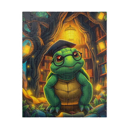 Whimsical Turtle Jigsaw Puzzle, Fun Gift for Adults, Educational Brain Teaser, Perfect for Family Game Night, Home Entertainment 110 pcs (Vertical) Puzzle The Puzzle Chest