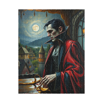 Gothic Vampire Puzzle, Perfect for Halloween, Horror Decor, Family Game Night, Unique Gift, 110-1014-piece Options 252 pcs (Vertical) Puzzle The Puzzle Chest