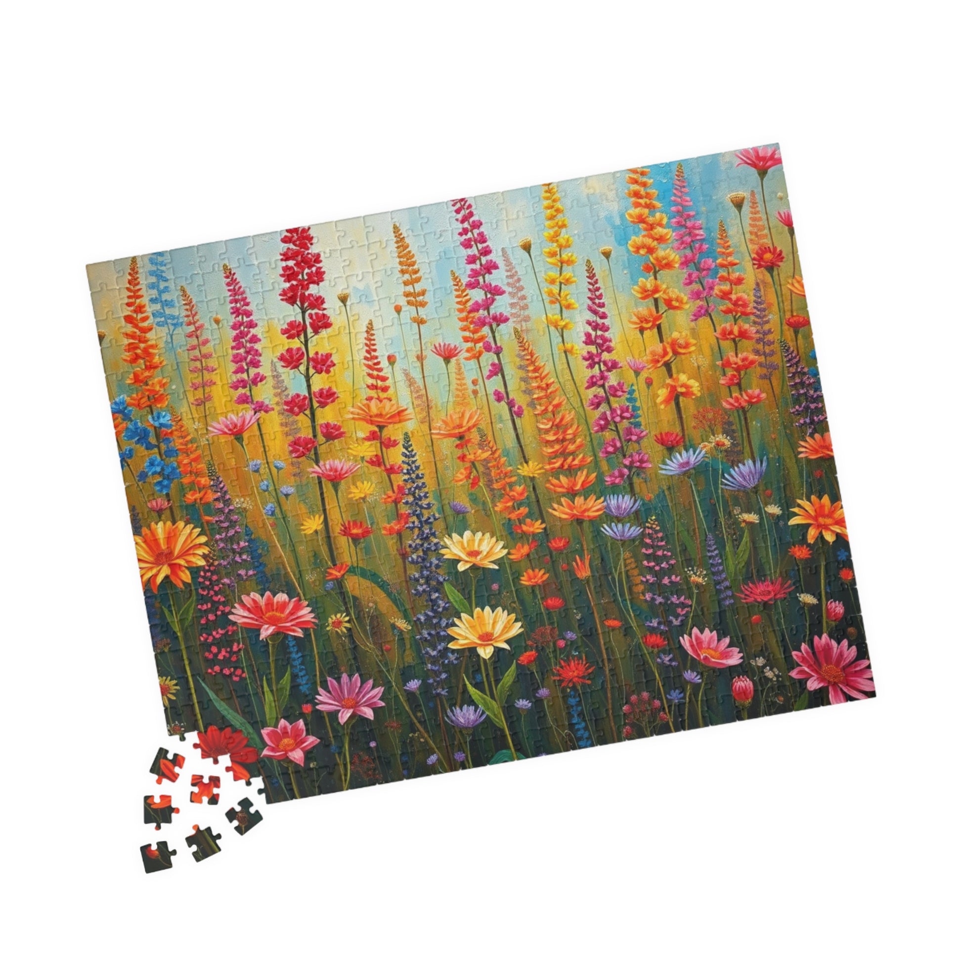 Vibrant Floral Wildflower Jigsaw Puzzle - 110, 252, 520, 1014-piece, Fun for Family Game Night, Gift for Nature Lovers Puzzle The Puzzle Chest