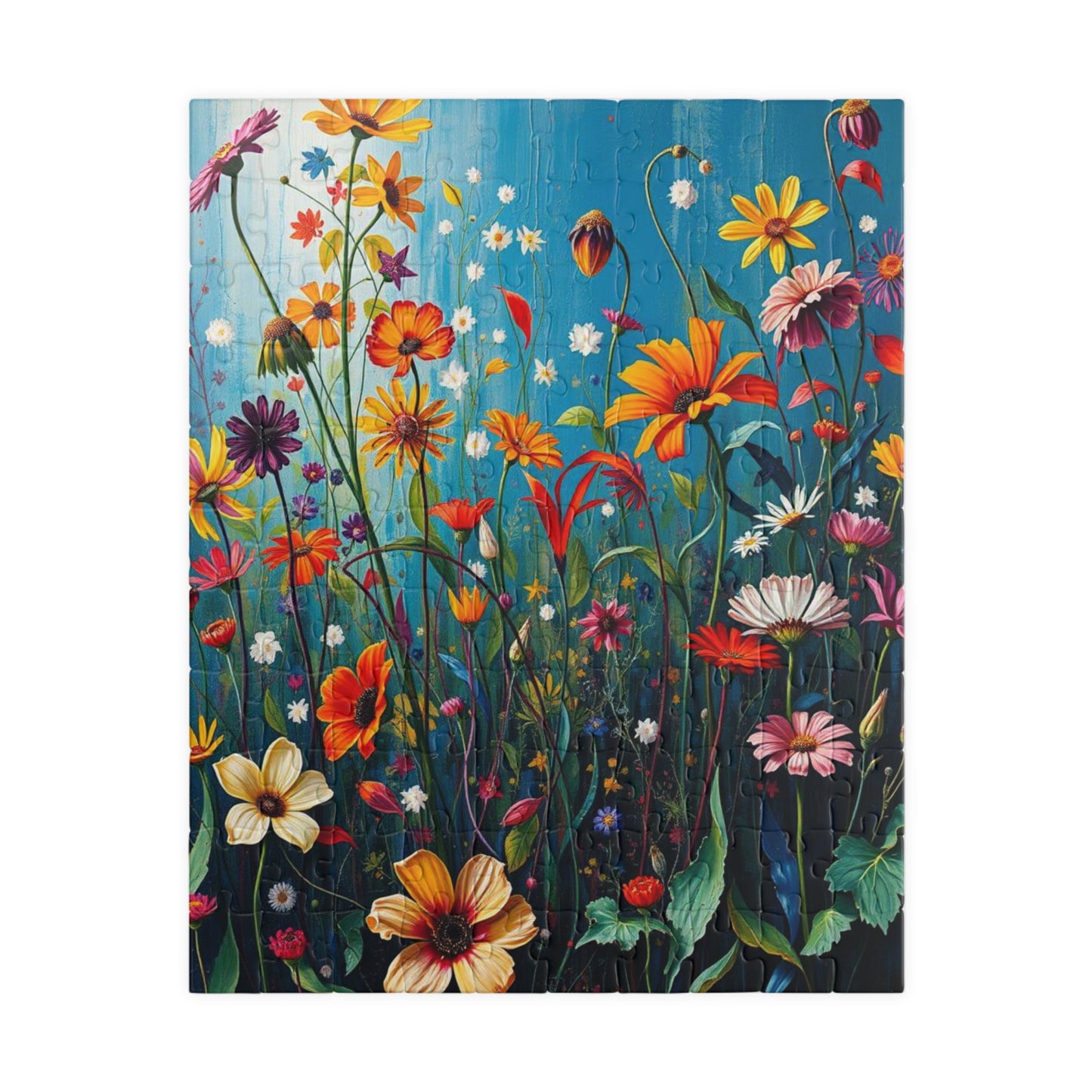 Floral Wildflower Jigsaw Puzzle, 110-1014 piece, Fun Family Activity, Unique Spring Gift for Friend Birthday Holiday, Puzzle Enthusiast 110 pcs (Vertical) Puzzle The Puzzle Chest