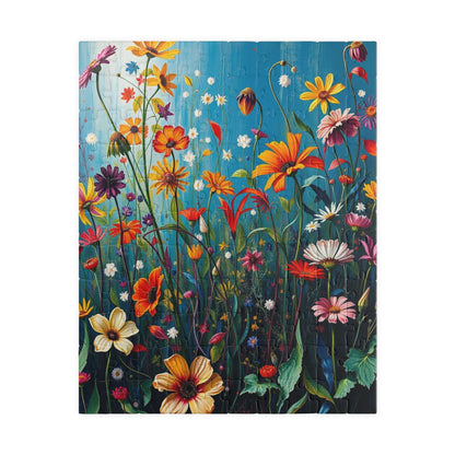 Floral Wildflower Jigsaw Puzzle, 110-1014 piece, Fun Family Activity, Unique Spring Gift for Friend Birthday Holiday, Puzzle Enthusiast 110 pcs (Vertical) Puzzle The Puzzle Chest