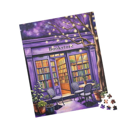 Ultraviolet Night Bookstore Jigsaw Puzzle - Magical Bookshop Gift for Book Lovers 520 pcs (Vertical) Puzzle The Puzzle Chest