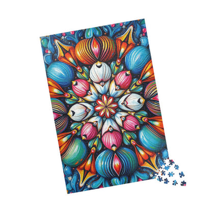 Colorful Mandala Puzzle - Abstract Art Jigsaw Game for Adults Puzzle The Puzzle Chest