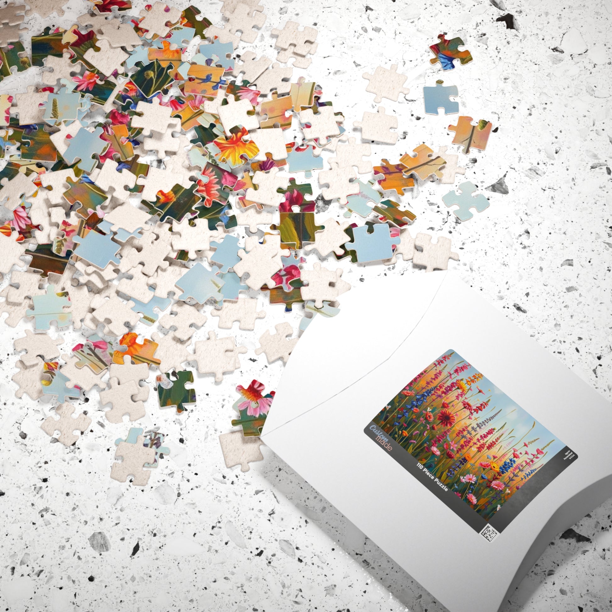 Colorful Floral Jigsaw Puzzle | 110, 252, 520, 1014-piece | Perfect Home Entertainment, Fun Indoor Activity, Brain Teaser, Nature Lover Gift Puzzle The Puzzle Chest