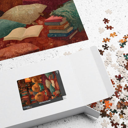 Capybaras Book Nook Jigsaw Puzzle, Cozy Animal Themed Game for Kids and Adults Puzzle The Puzzle Chest