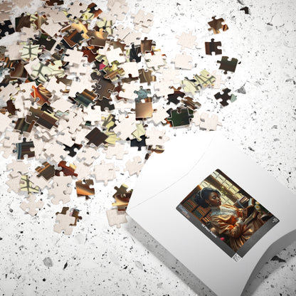 African American Woman Puzzle, Victorian Era Black Woman Reading Jigsaw, Family Game Night, Creative Activity, Black History Month Gift Puzzle The Puzzle Chest