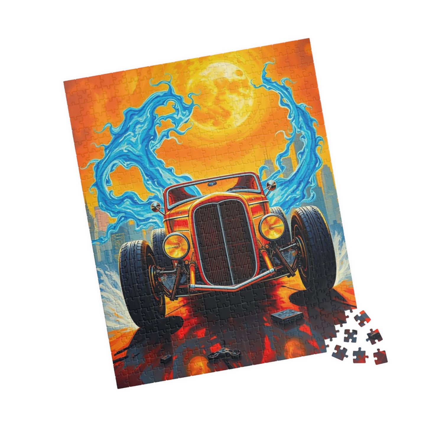 Vintage Car Puzzle - Retro Classic Automobile Artwork, Nostalgic Vehicle Puzzle The Puzzle Chest