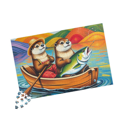 Otter Adventure Jigsaw Puzzle Game, Nature and Animal Lovers Gift, Family Game Night, Relaxing Indoor Activity, Fun Home Entertainment