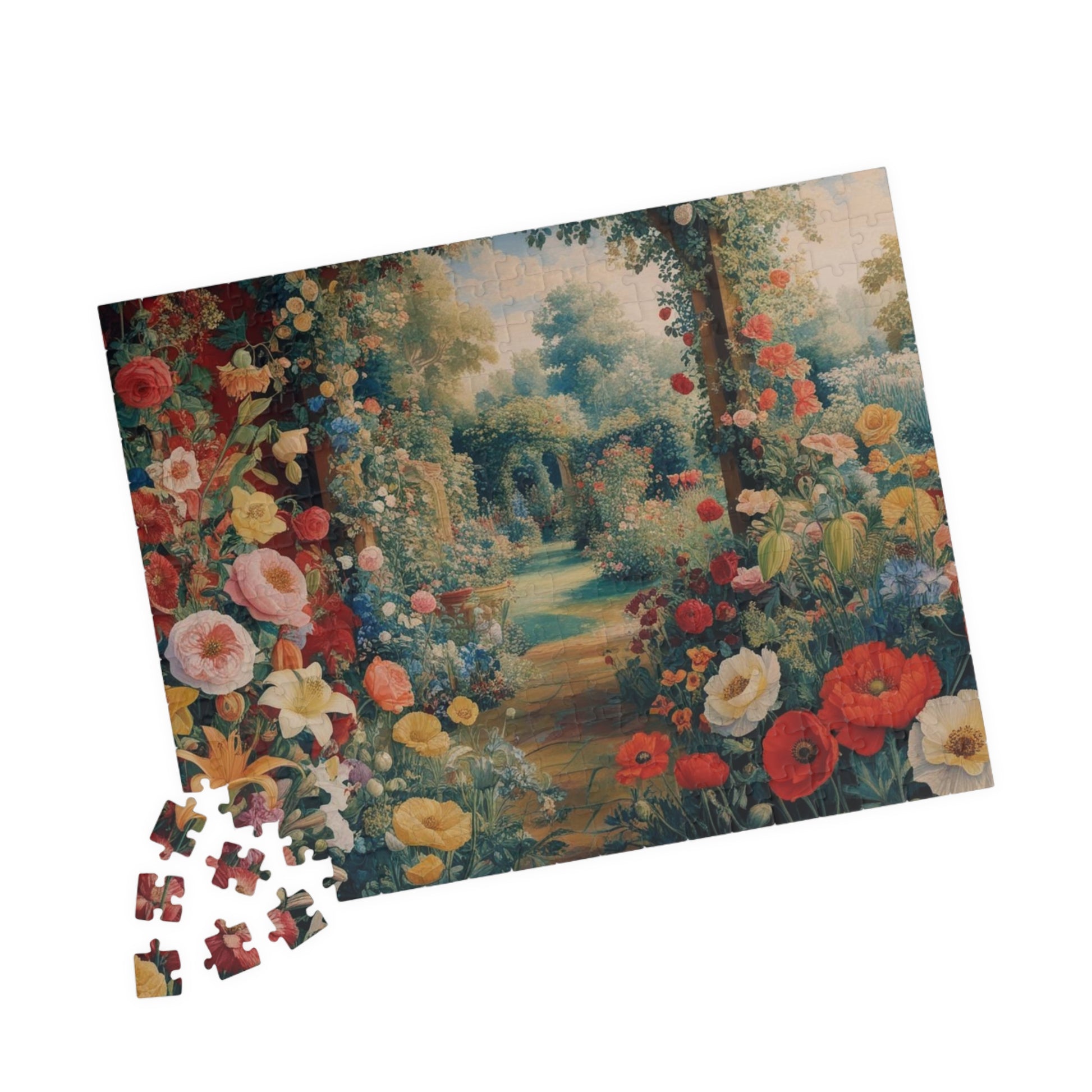 Florals Garden Puzzle | 110, 252, 520, 1014-pieces Flower Jigsaw Game | Perfect Gift for Nature Lovers, Family Fun Night, Relaxation Puzzle The Puzzle Chest