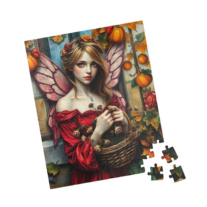 Melancholy Fairy Jigsaw Puzzle - Autumnal Backdrop, 110-1014 Piece Fantasy Artwork for Family Fun, Gift for Puzzle Lover, Unique Home Decor Puzzle The Puzzle Chest