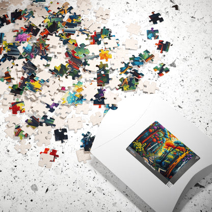 Colorful Forest Puzzle Jigsaw Game for Relaxation and Fun, Gift for Nature Lovers, Family Activity, 110, 252, 520, 1014-piece Brain Teaser Puzzle The Puzzle Chest