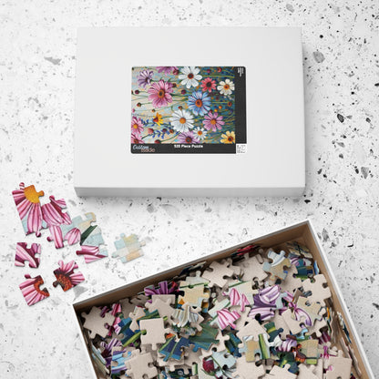 Floral Mosaic Puzzle - Beautiful Flower Design, Jigsaw Game for Nature Lovers Art Enthusiasts, Family Fun Game Puzzle The Puzzle Chest